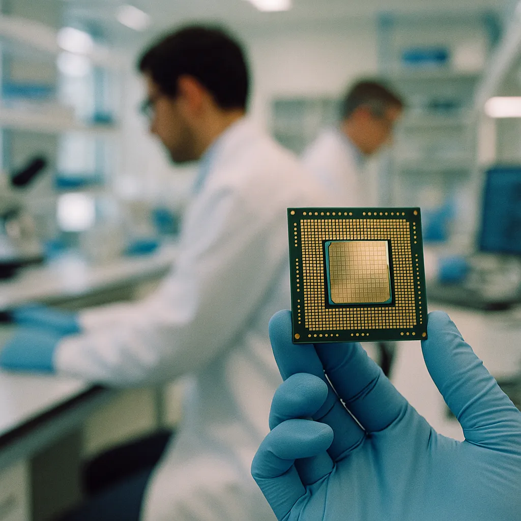 A research laboratory featuring chip, related to Cornelis Networks Raises $205M to Build AI Cluster Networkin