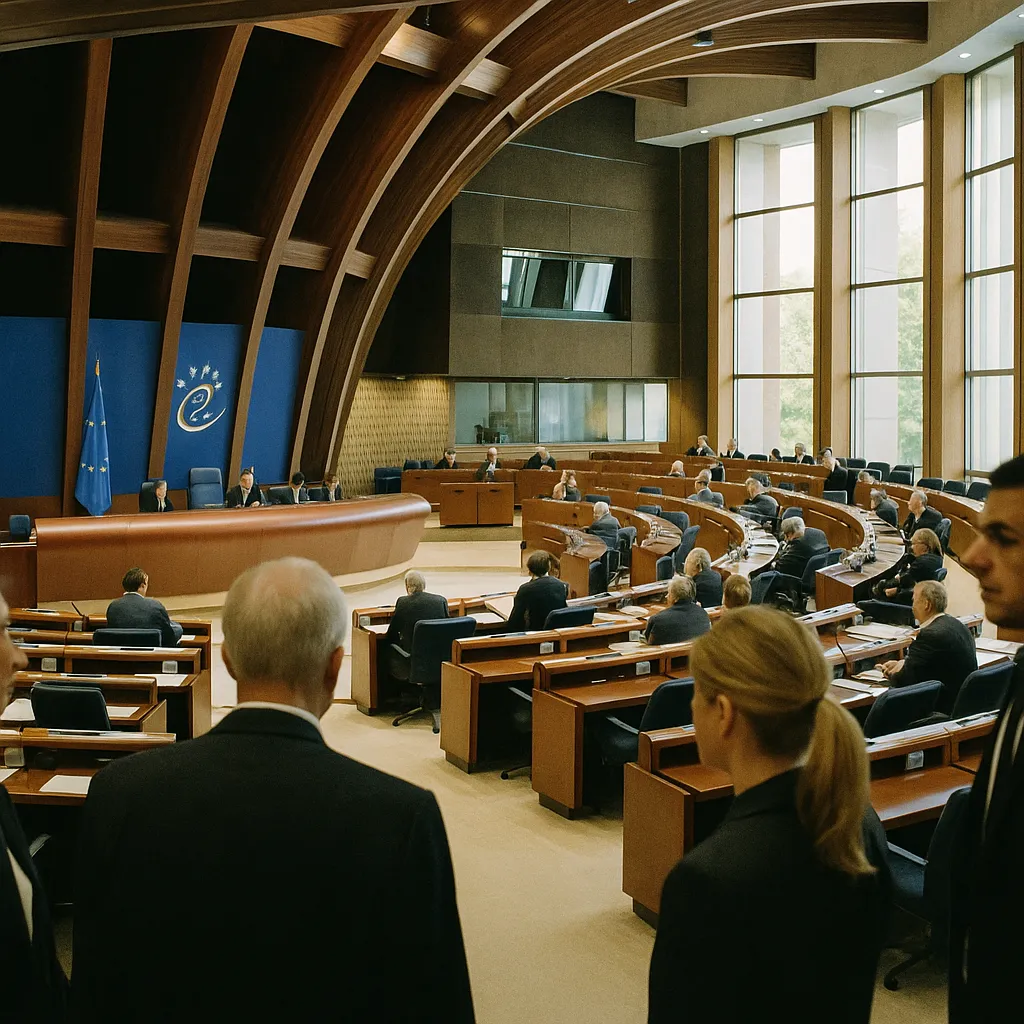 A government building interior related to Council of Europe Adopts World’s First Legally Binding Inter