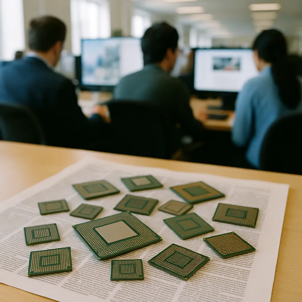 A newsroom featuring Chips, chips, related to Z.ai Runs Its 320B-Parameter Model on 100,000+ Chinese Chips