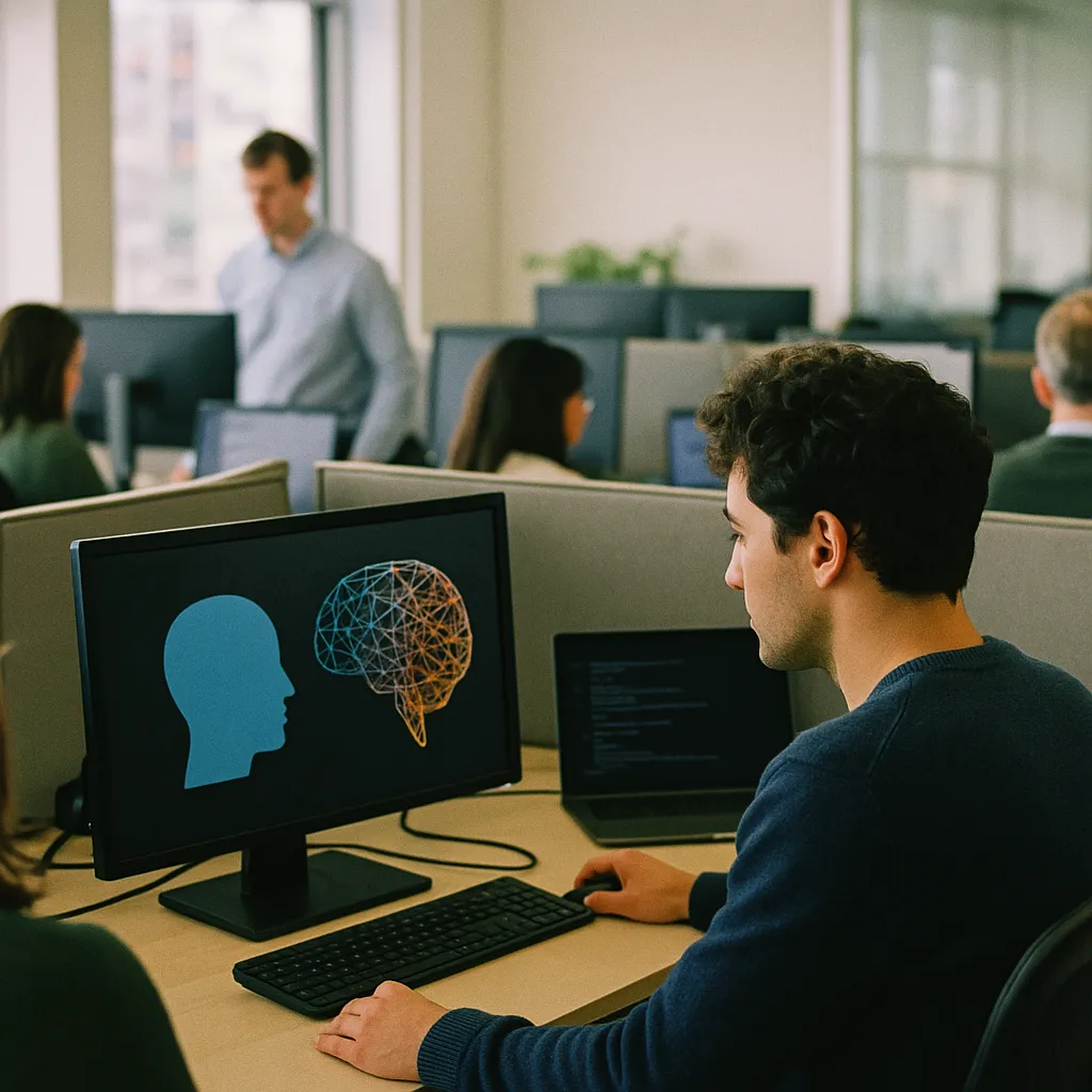 A newsroom related to a major AI company, an AI safety company, and a major tech c