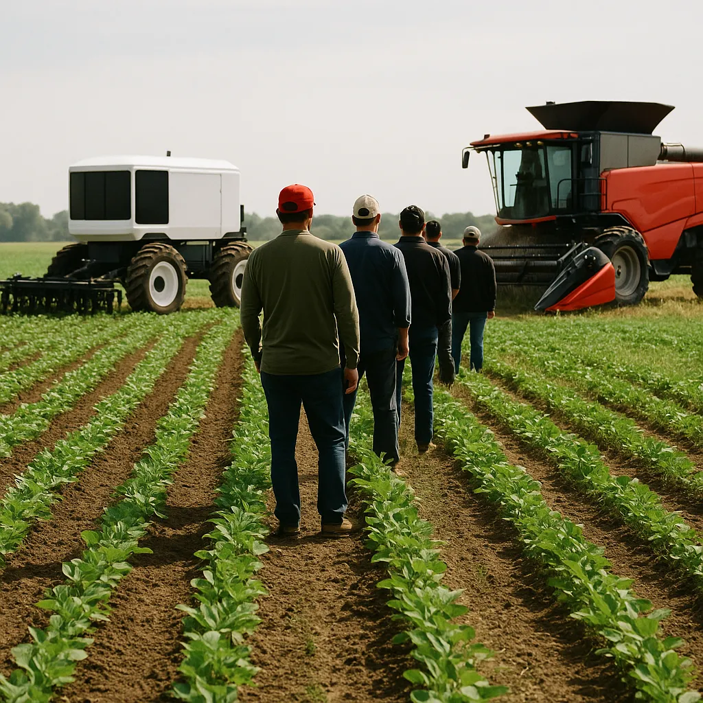 A farm featuring crop, field, related to AGCO Tech Day Demos AI Weed Targeting, Autonomous Harvest Fl