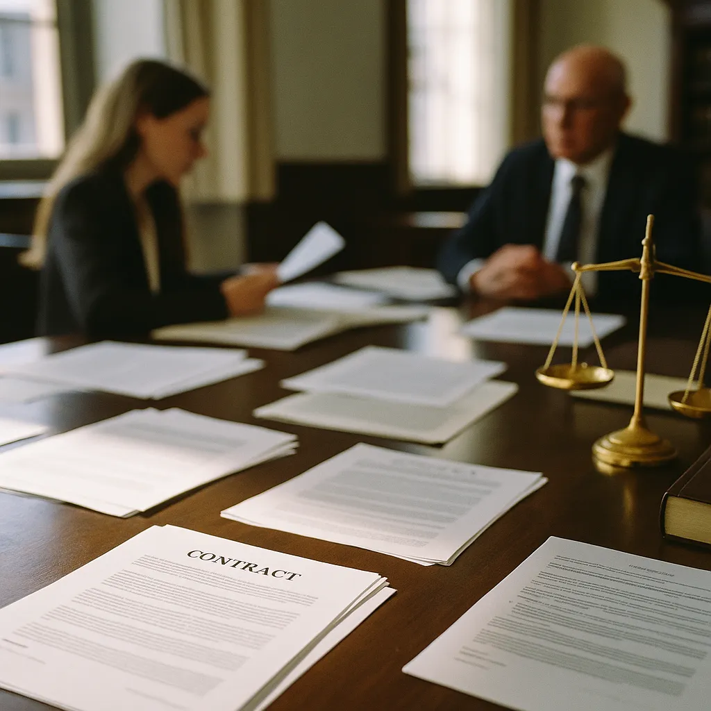 A law office featuring contracts, documents, related to Agentic AI Creates Legal No-Man's Land: Courts Haven't Decid