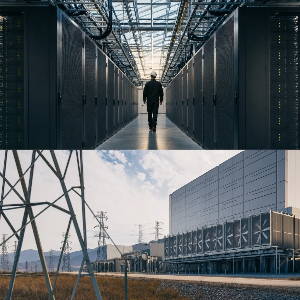 A Data Center featuring Data Center, data centers, related to AI Data Center Buildout Could Undo 15 Years of U.S. Power Se