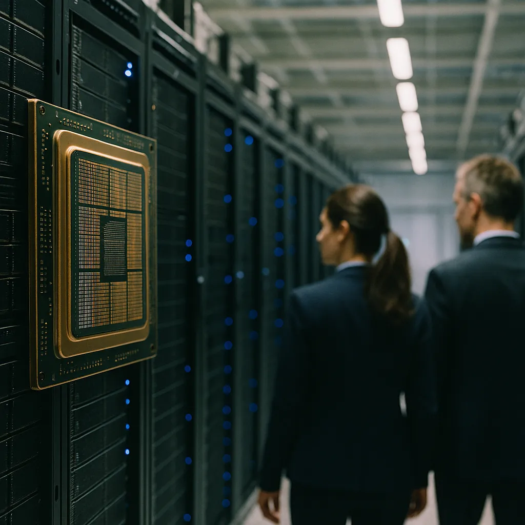A data center featuring chips, chip, related to AI Infrastructure Race Now Runs on Debt: $125B in Financing 