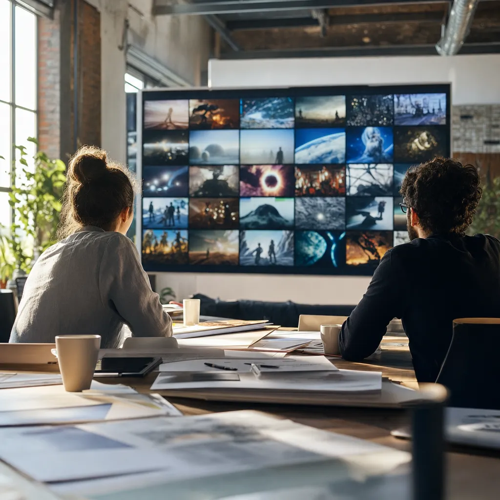 A creative studio featuring contracts, documents, related to a technology company Prime Video Becomes First Major Streame