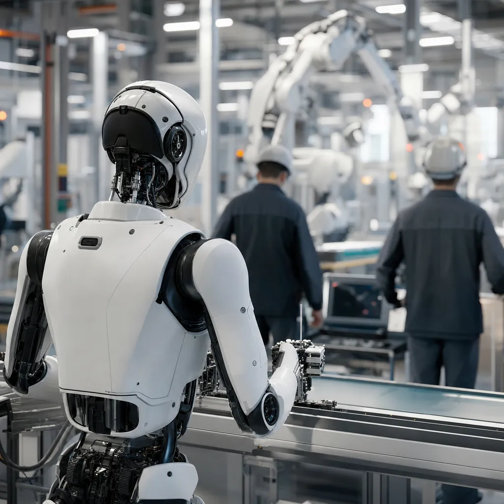 A factory featuring robot, robots, related to AI Will Disrupt Jobs for 20 Years. He Wants Governments to S