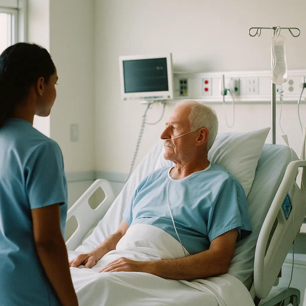 A hospital featuring patient, related to California Enacts Three AI Healthcare Bills Restricting Clin