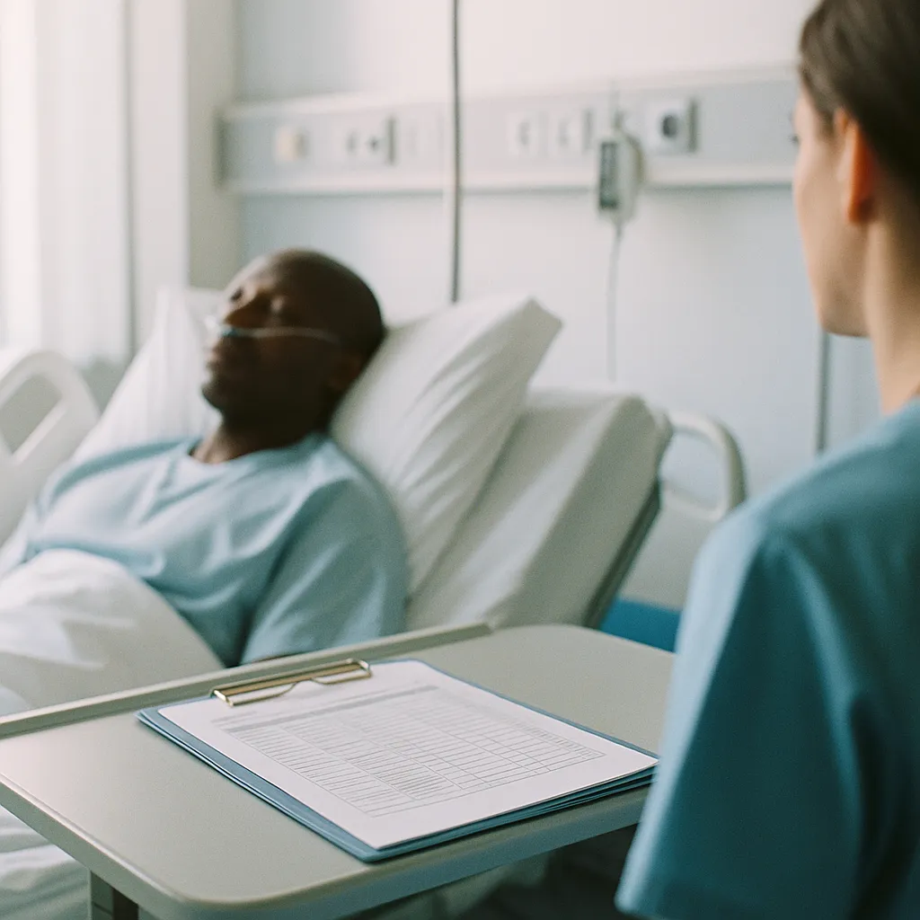 A hospital featuring patient, documents, related to FDA Cleared 1,357 AI Medical Devices — Only 3 Were Tested on