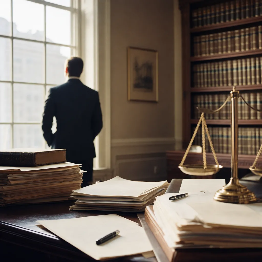 A law office featuring documents, related to Federal Courts Are Writing AI Restrictions Into Litigation I