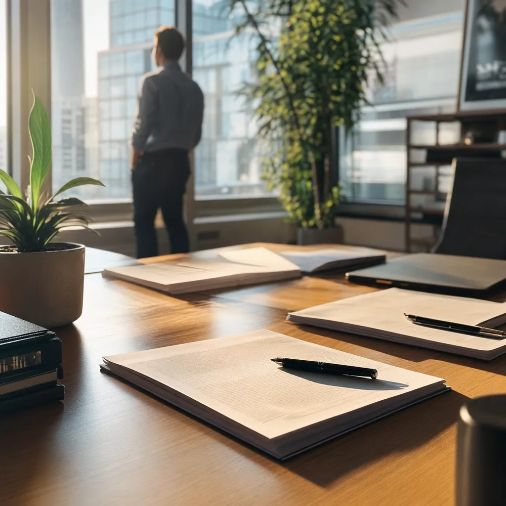 A modern workplace featuring contracts, related to GitHub Rebuilds Its Entire Developer Platform Around AI Agen
