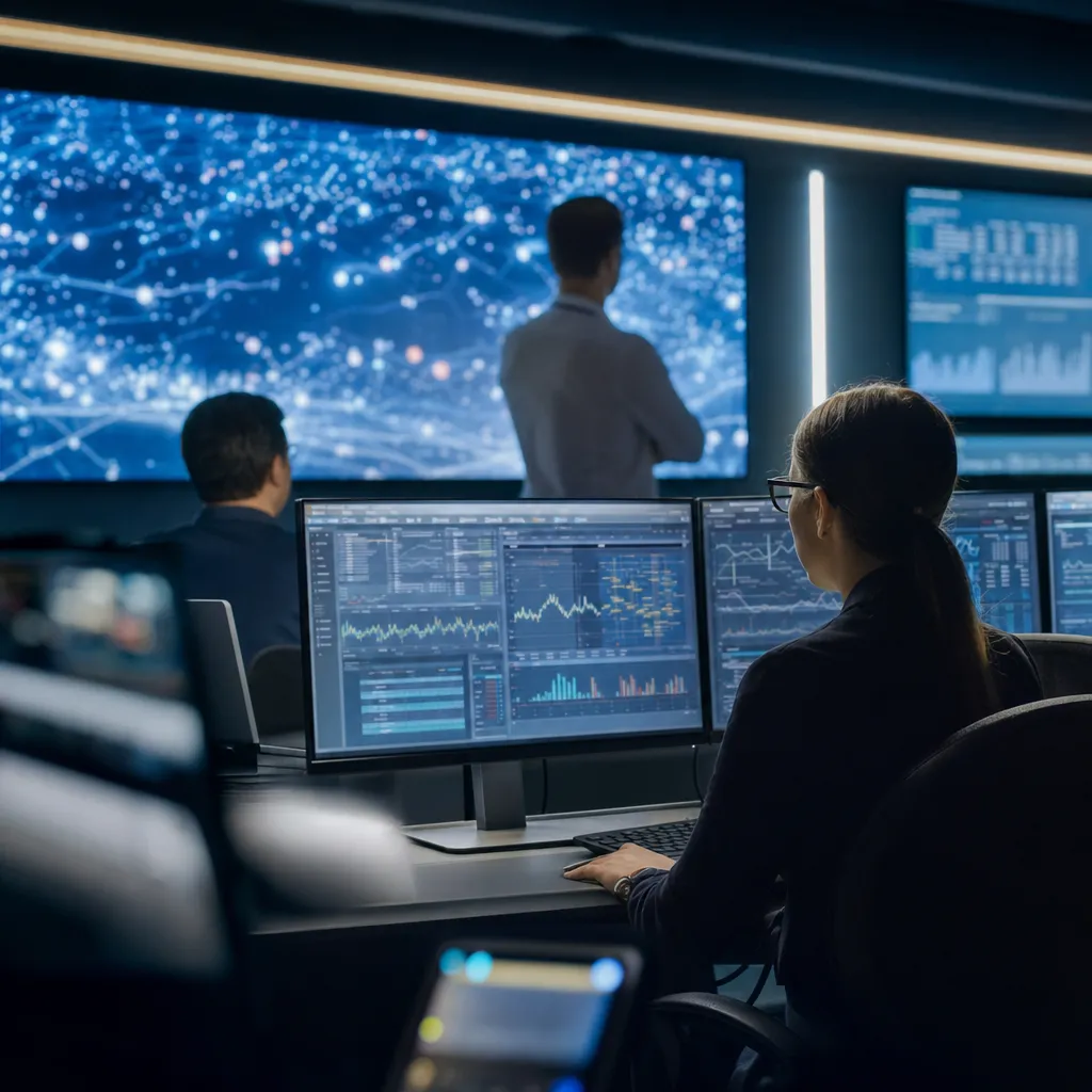 A network operations center featuring field, related to Nokia and Virgin Media O2 Achieve 20% Spectral Efficiency Ga