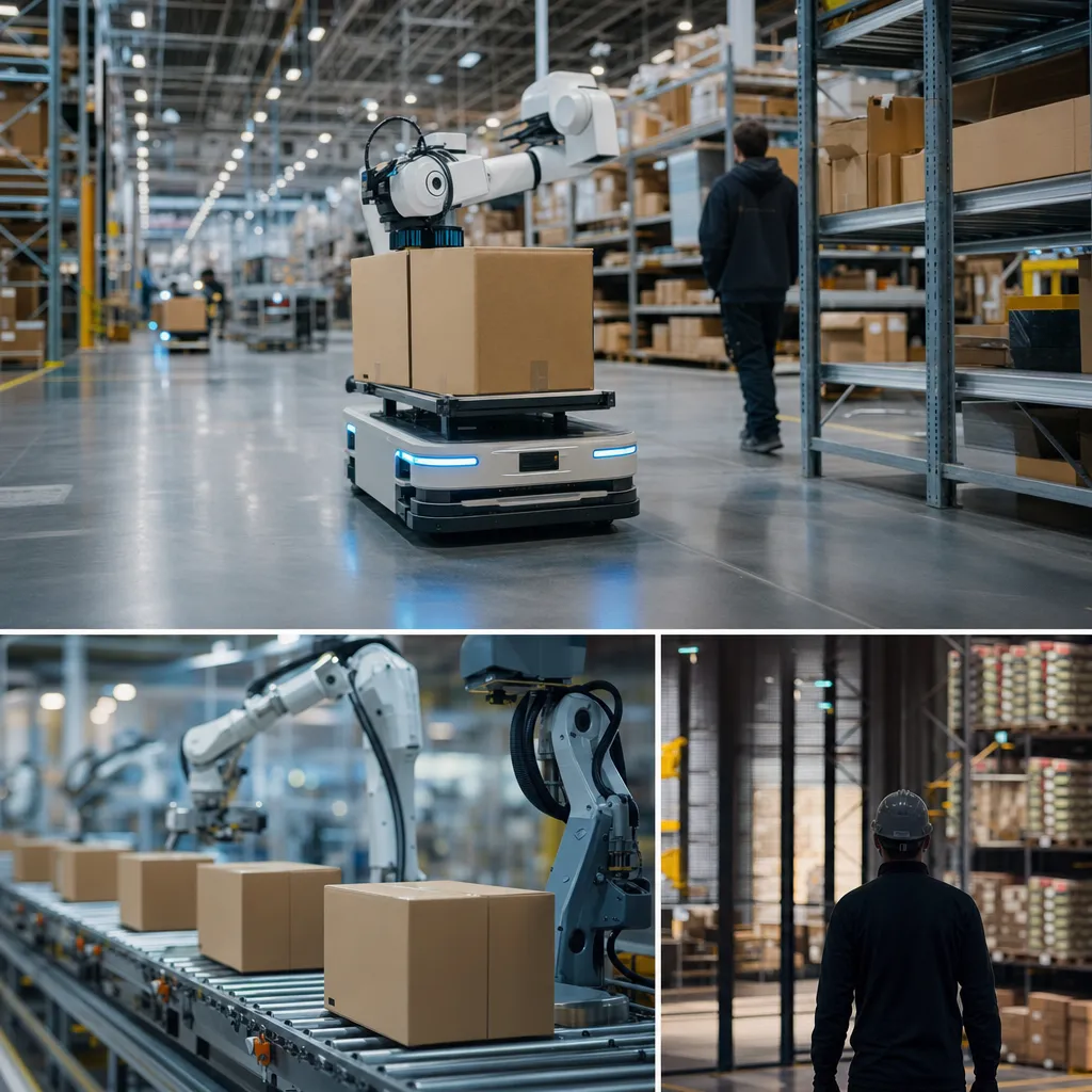 A warehouse featuring warehouse, shelf, related to PACK EXPO 2026: AI Warehouse Robotics Crosses Into Commercia