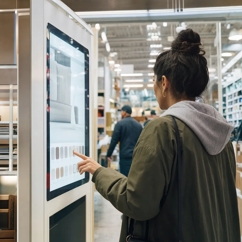 A retail store where a person is operating related to Walmart and Home Depot Set the First Rules for AI Shopping A