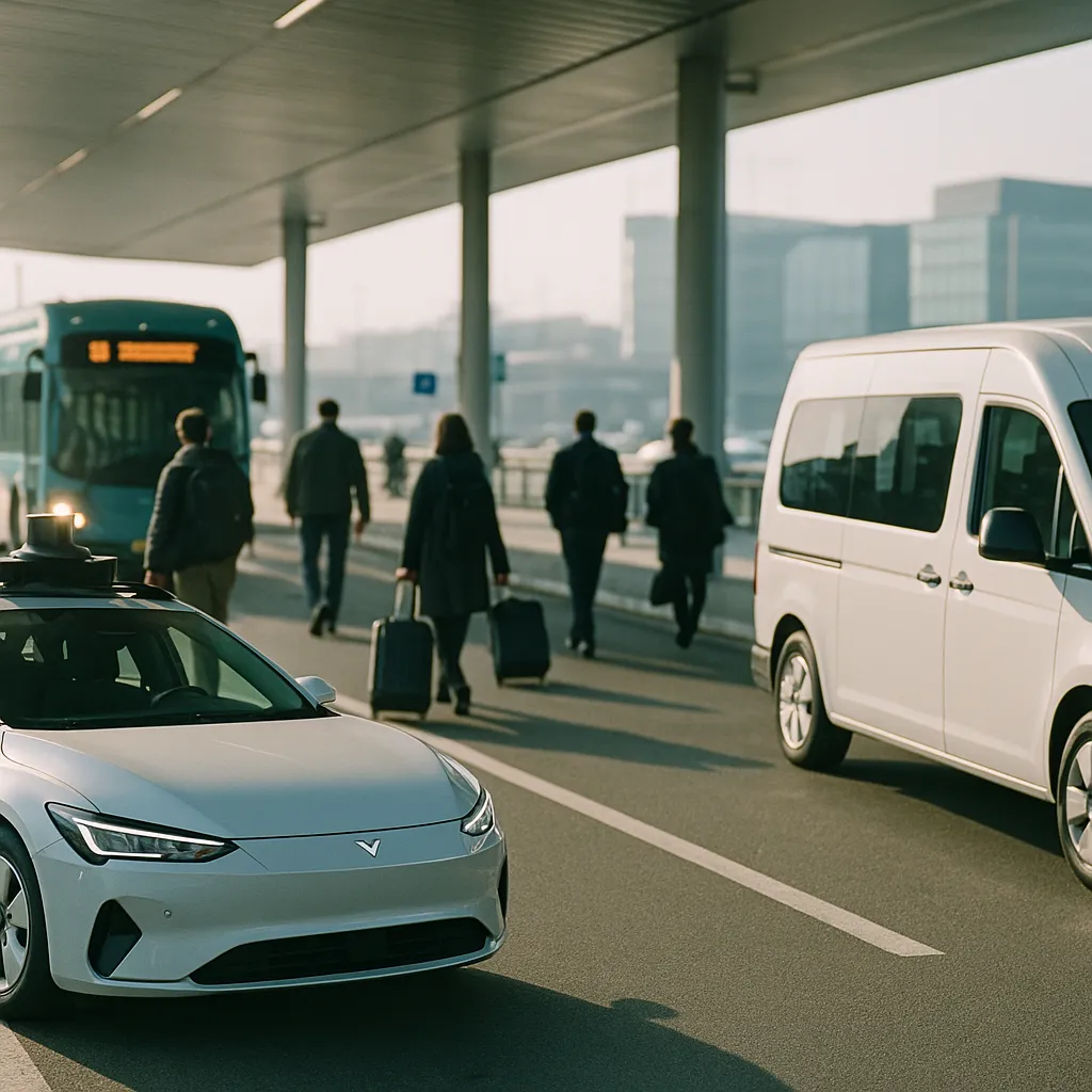 A transportation hub featuring vehicle, Vehicles, related to a technology company Upsizes Debut Debt Deal to $5 Billion, 